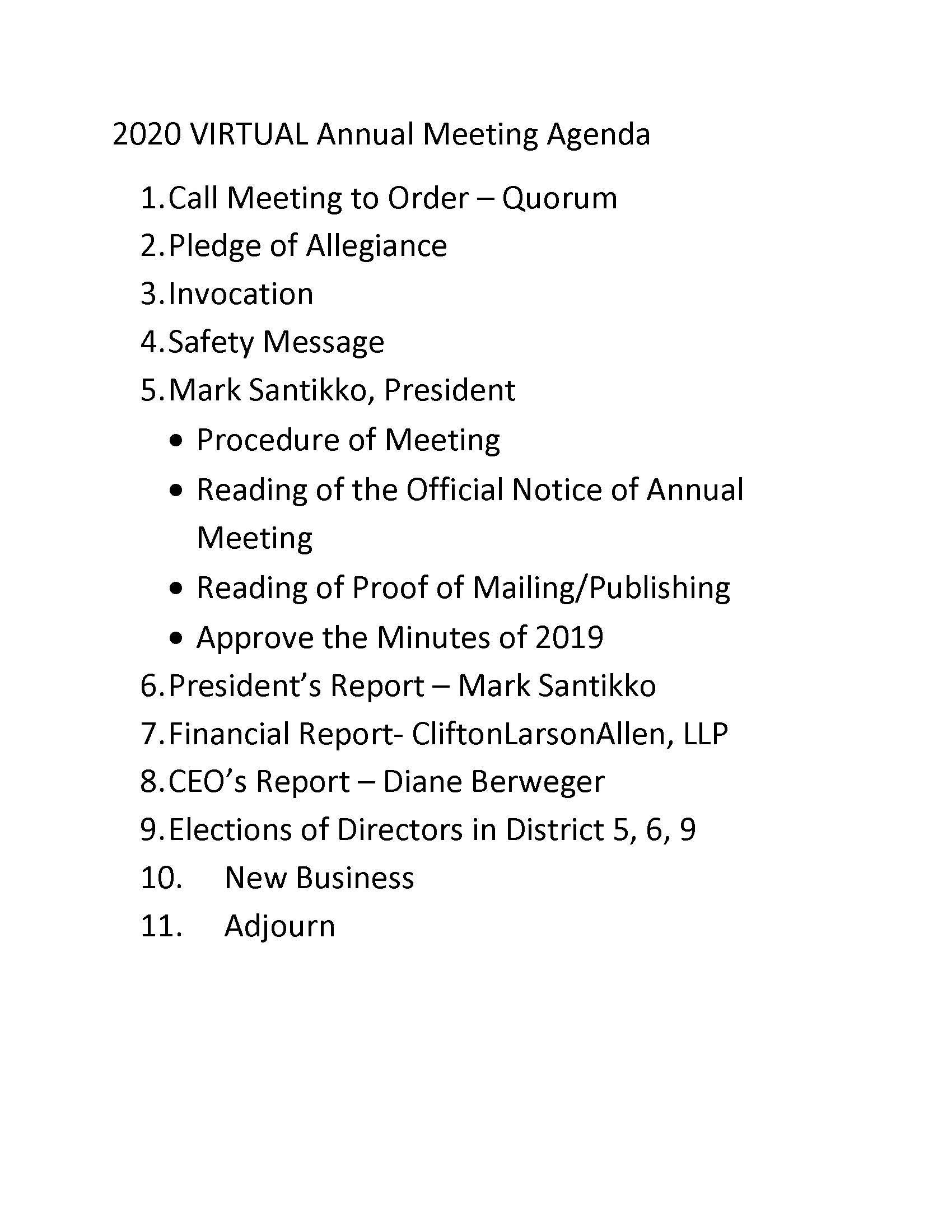 Agenda